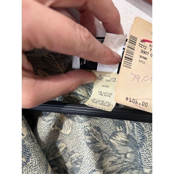 NWT NEW Vintage Sheri Martin Jade Green Leaf Button Front Tunic Blouse Size 24W - Picture 6 of 10